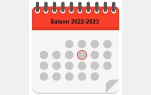 Calendriers saison 2022-2023
